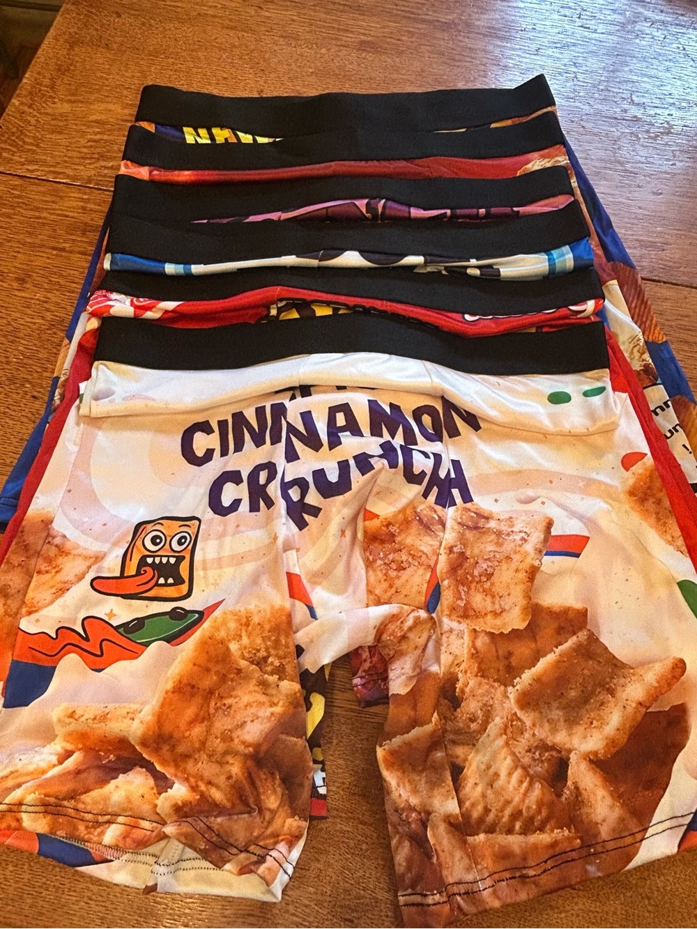 Mens cereal themed Graphic Boxer Briefs Set of 6